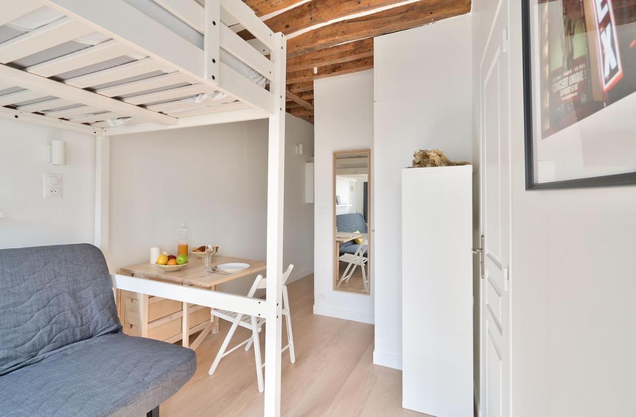 Stylish Mezzanine Studio In The Heart Of Paris 3F Extérieur photo