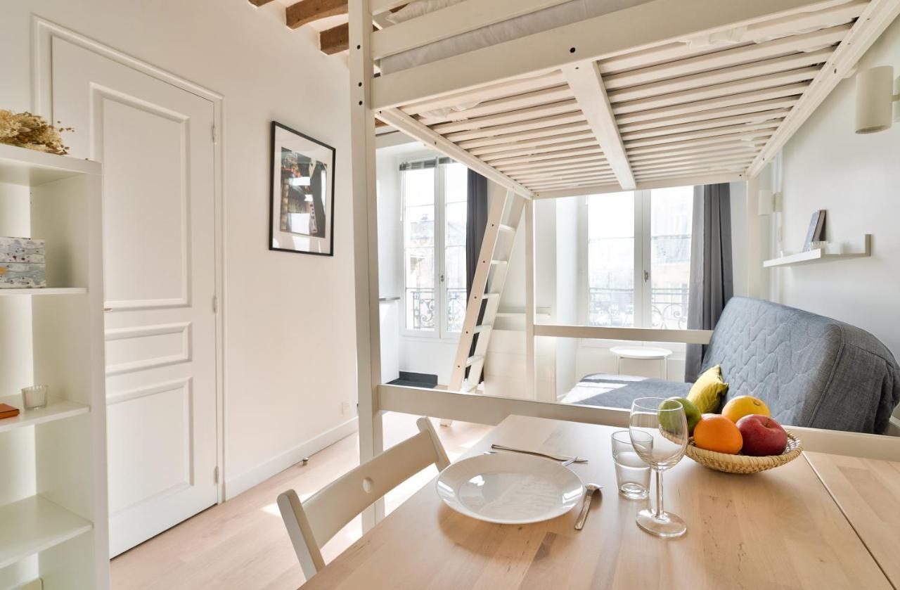 Stylish Mezzanine Studio In The Heart Of Paris 3F Extérieur photo